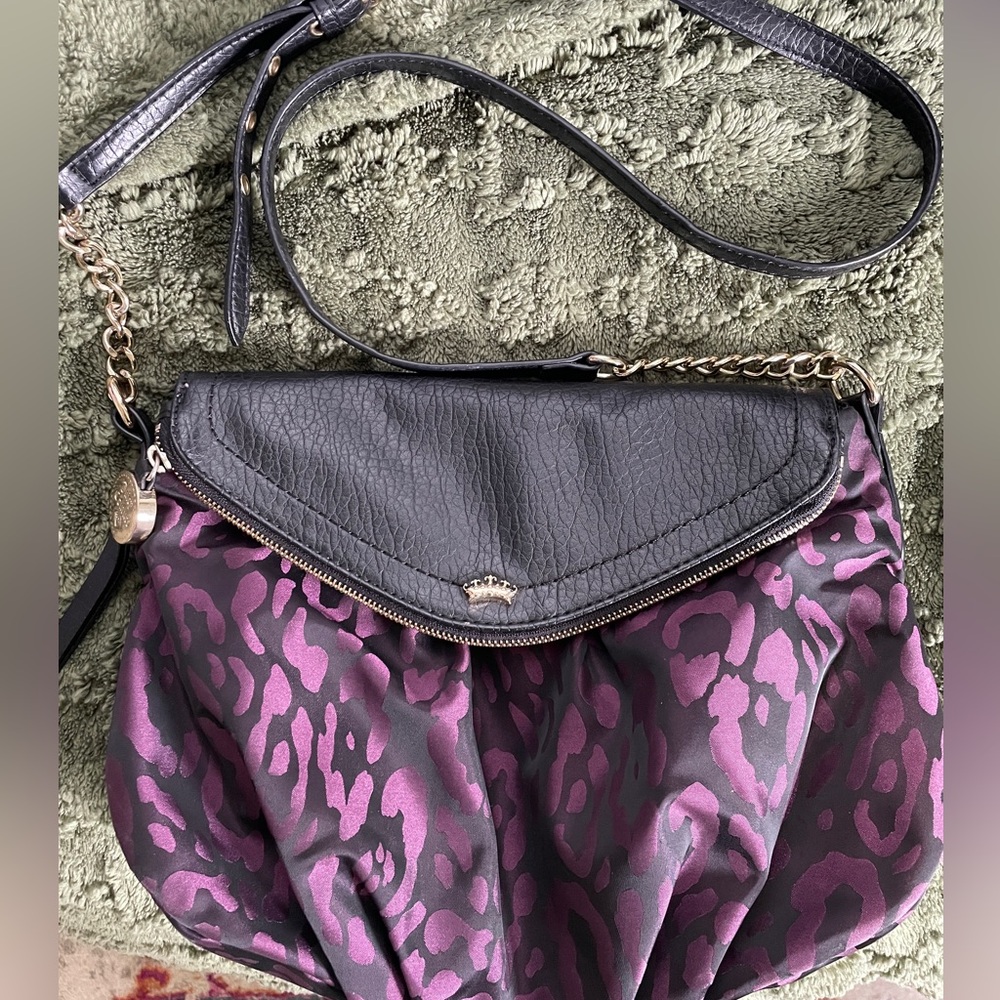 Purple Leopard Print Crossbody Bag Juicy Couture Purse